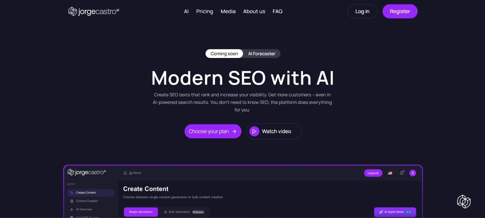 JorgeCastro AI – Autonomous SEO & Agentic Marketing Platform